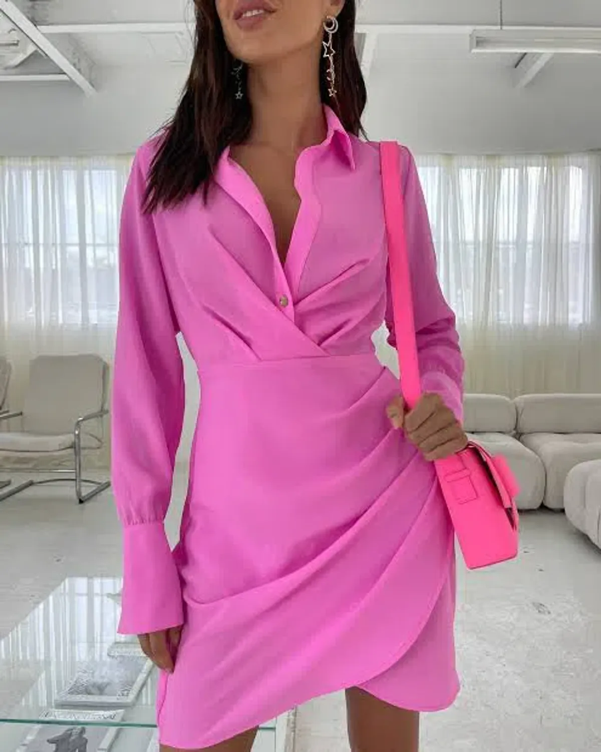 Sheike Malibu Mini Dress Pink Size AU 6 - Image 3