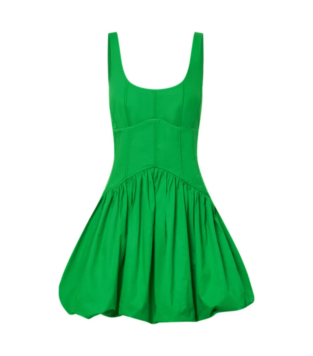 Oroton Short Tie Back Dress in Jewel Green Size AU 14 for rent on The Volte - main image