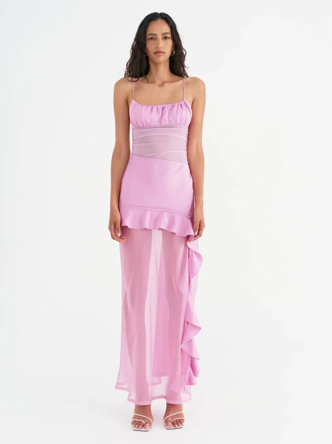 Benni Delilah Maxi Dress in Bubblegum Size S / AU 8 for rent on The Volte - main image