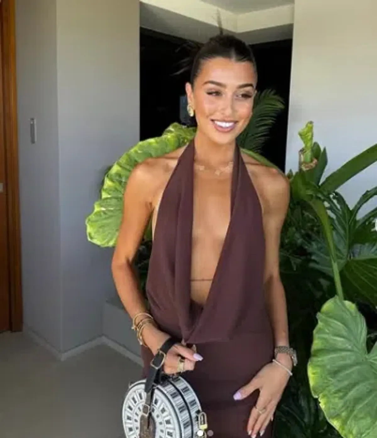 Natalie Rolt Anastasia Mini Dress in Espresso Size 1 / AU 8  - Image 1