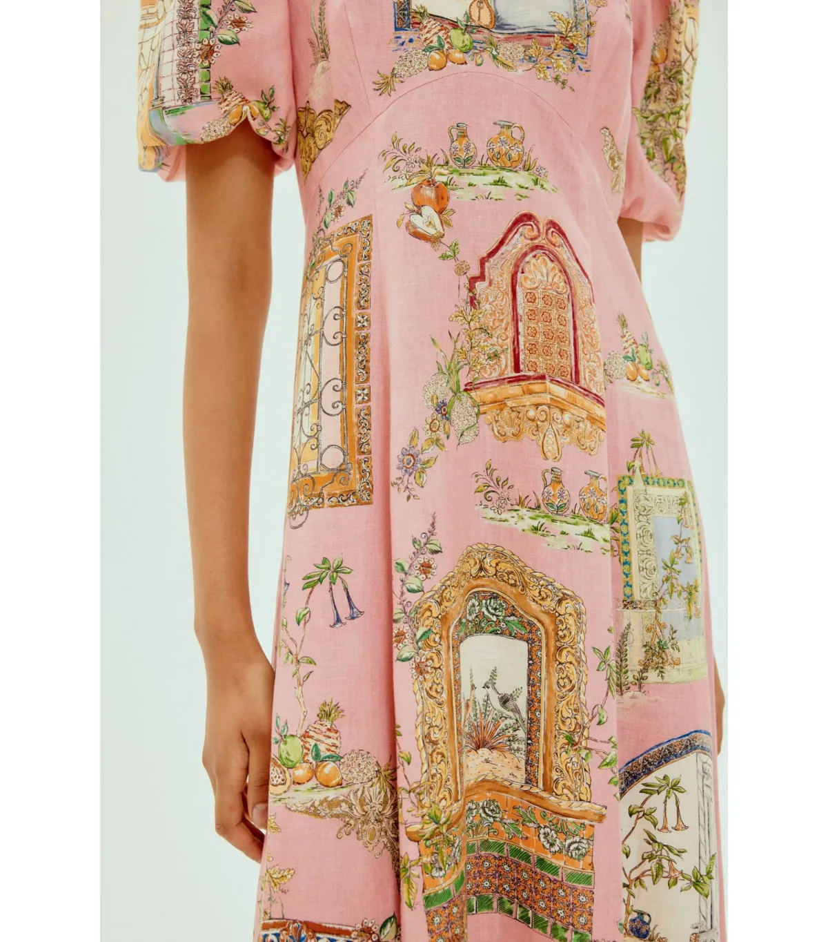 Alemais Monte Midi Dress Print Size AU 16 - Image 2