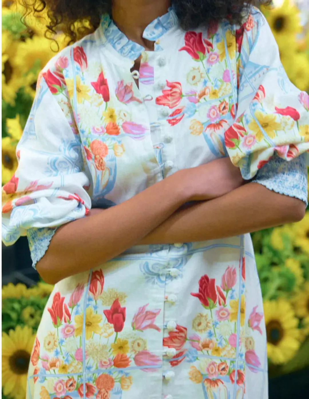 Binny Viva La Frida Midi Dress Multi Size 8 for rent on The Volte - main image