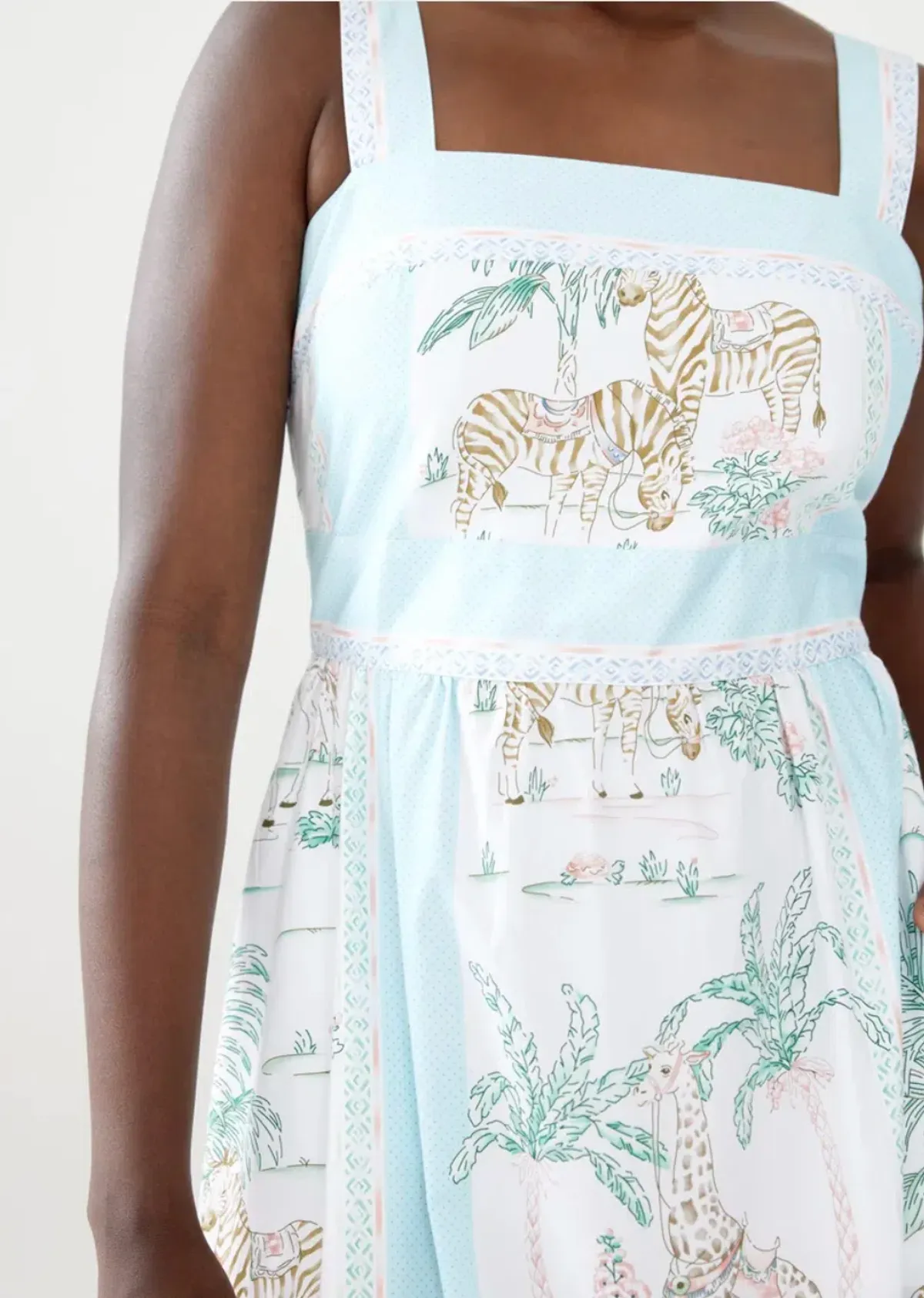 Binny Lake Malawi Midi Dress Print Size 8 - Image 2