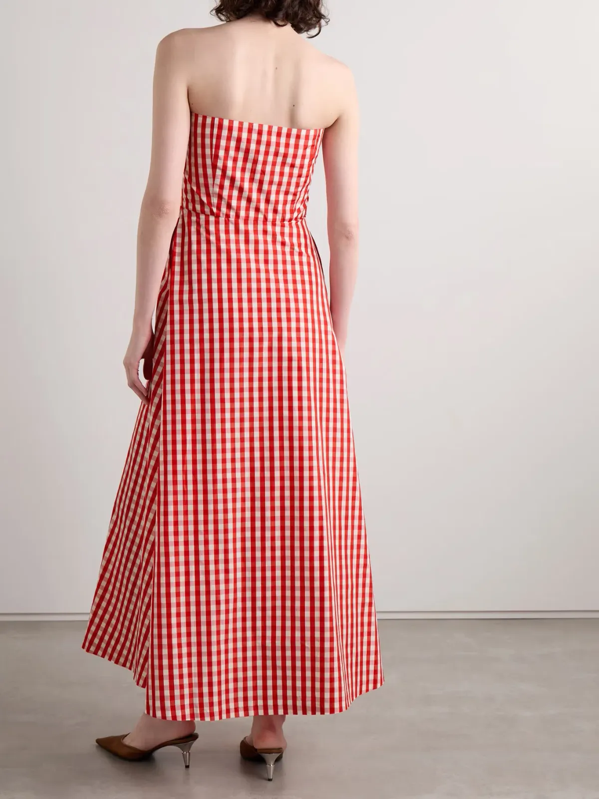 Bernadette Odette Dress Red Gingham Size 10 - Image 2