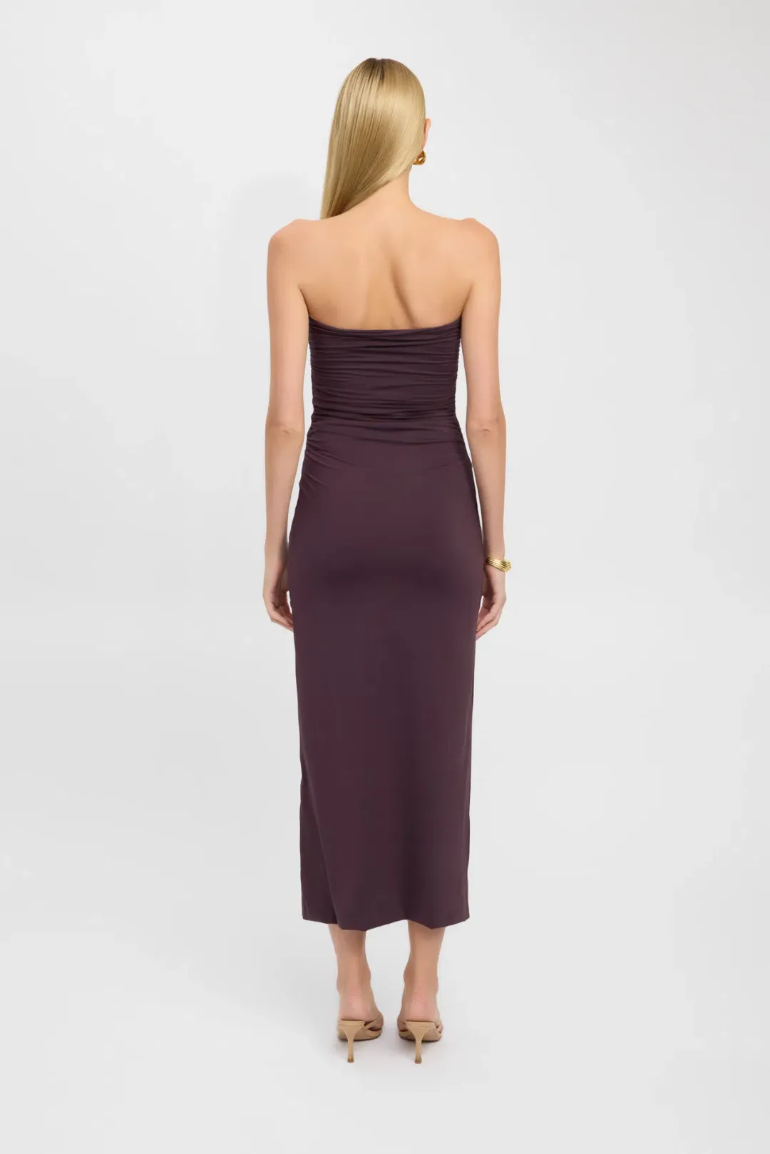 Kookai Tayla Trim Dress Cocoa Size 10 for rent on The Volte - main image