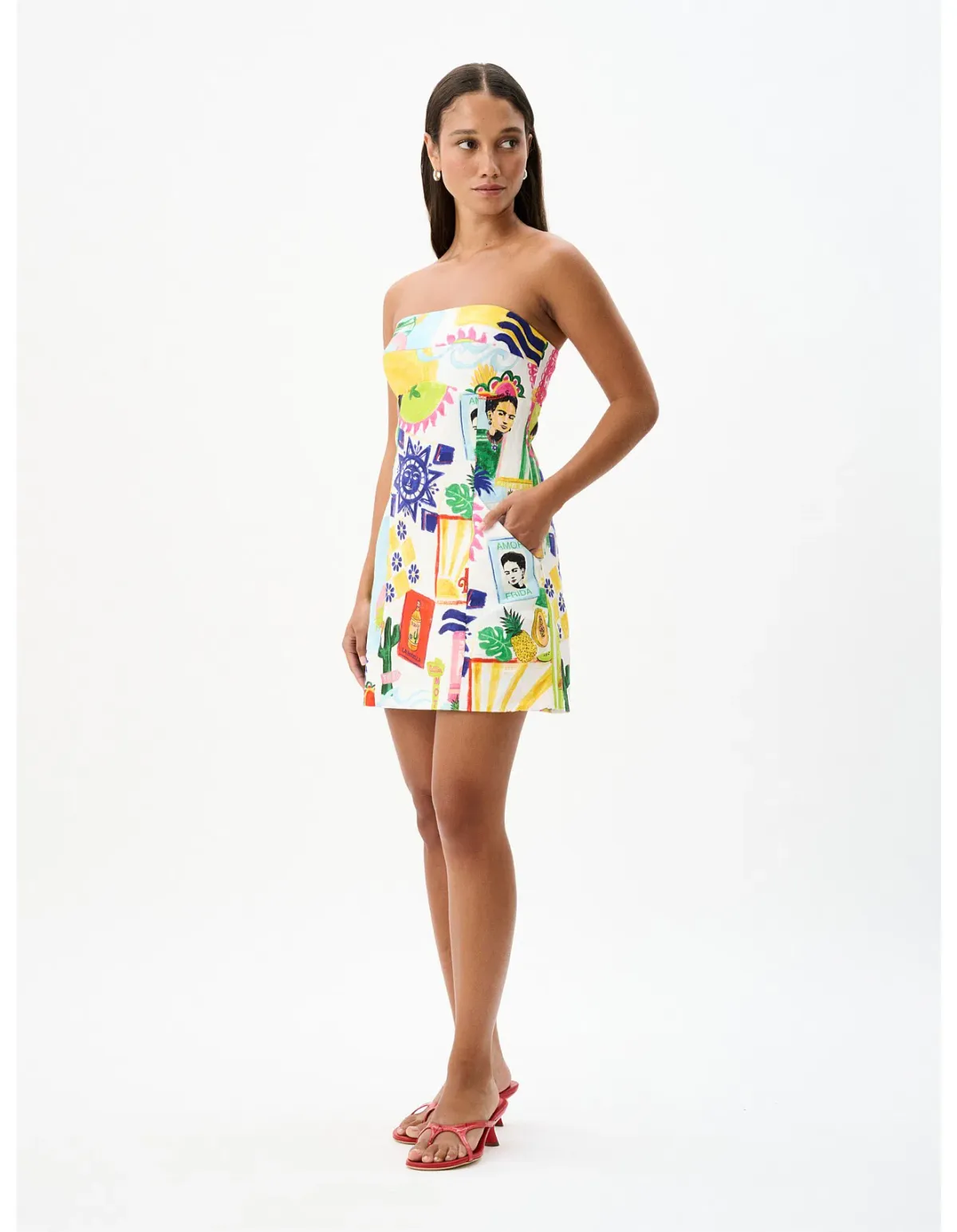 Roame Alba Mini Dress in Hola Tulum Size 10 - Image 2