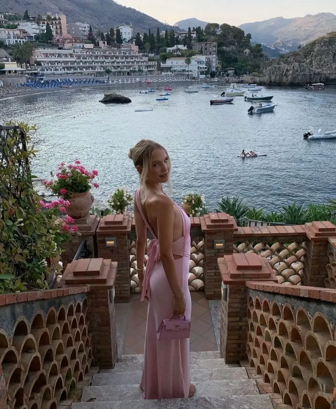 Natalie Rolt Fabienne Gown Blossom Pink Size 2 / AU 10 for rent on The Volte - main image