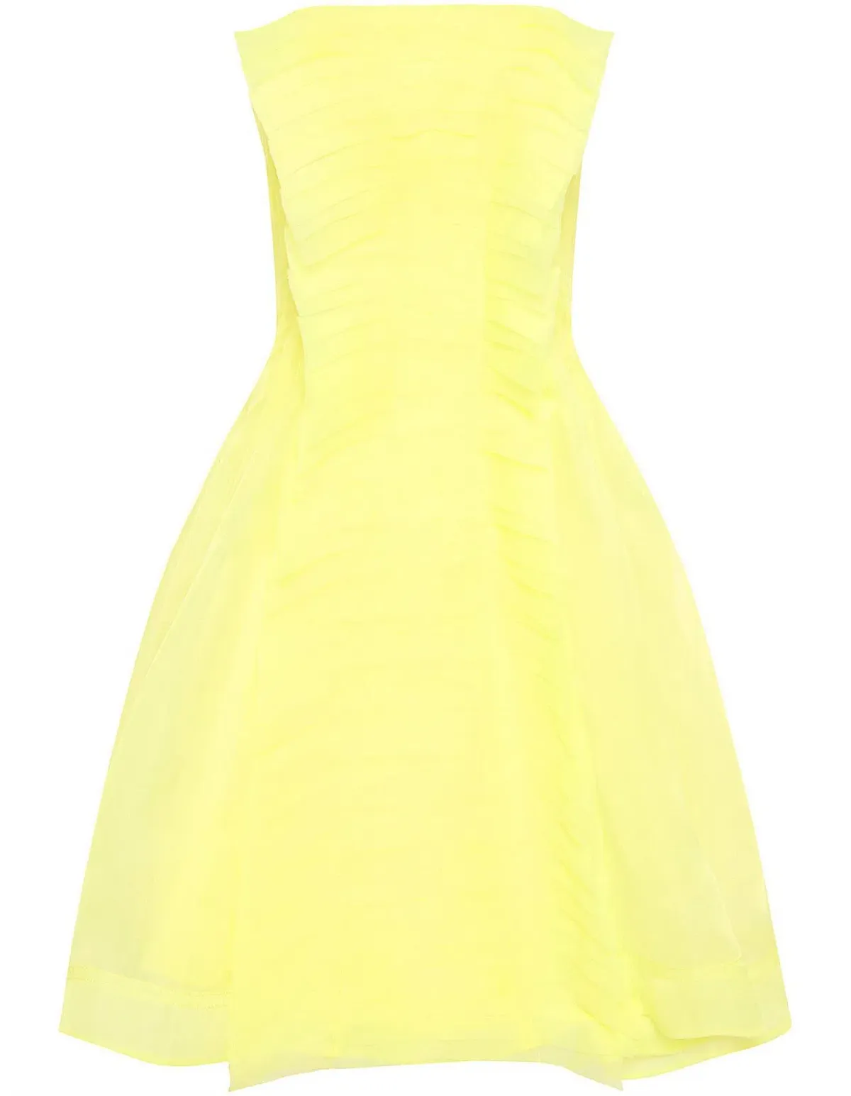 Aje Astrid Strapless Mini Dress Lemon Yellow Size 8 - Image 5
