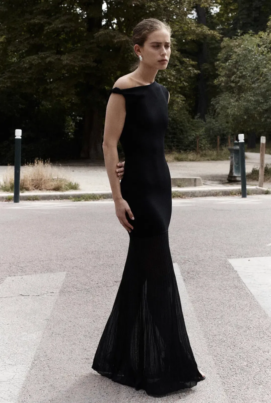 Sir The Label Indigo Twist Dress Black Size 6  for rent on The Volte - main image