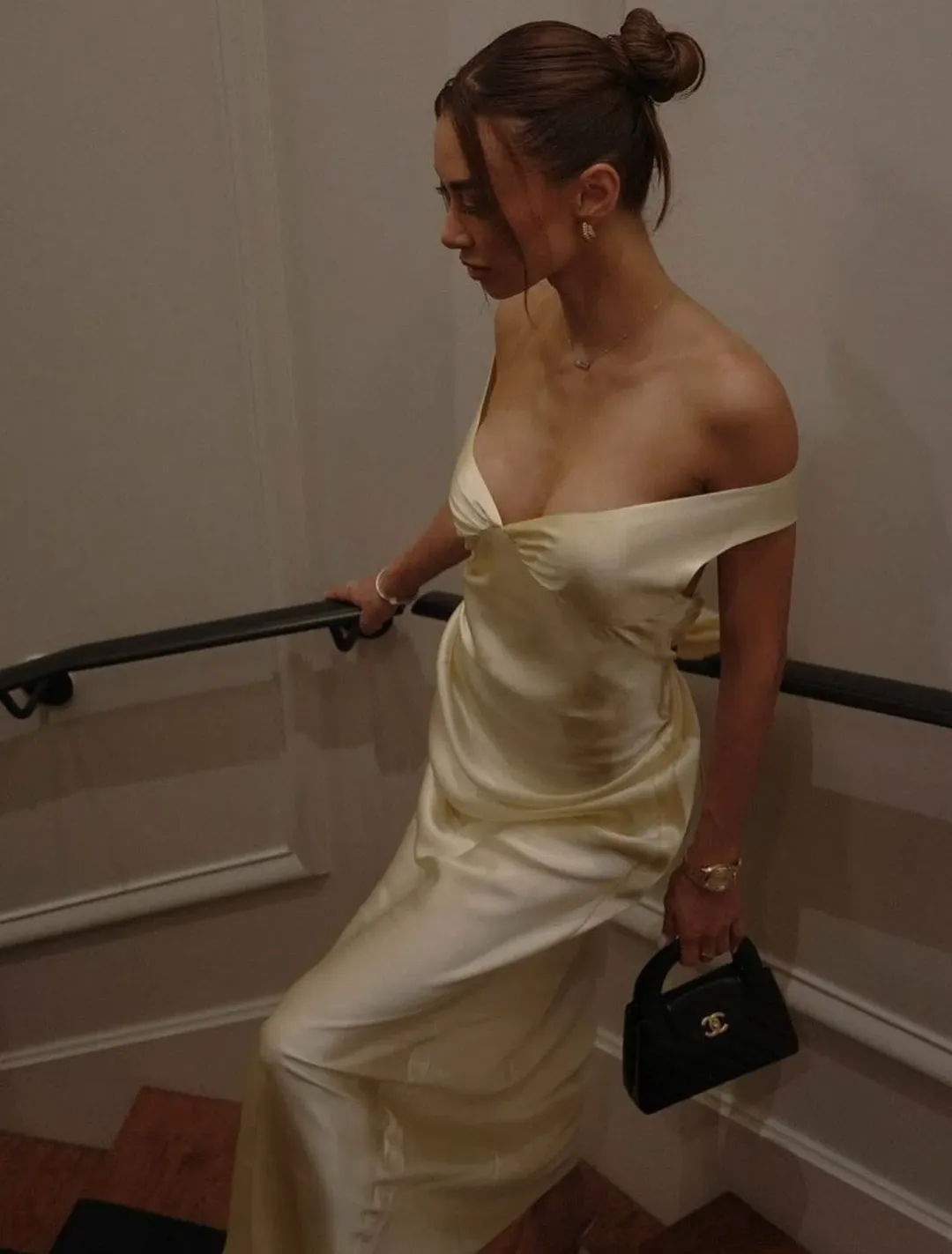 Natalie Rolt Bridget Dress Lemon Yellow Size 8 for rent on The Volte - main image