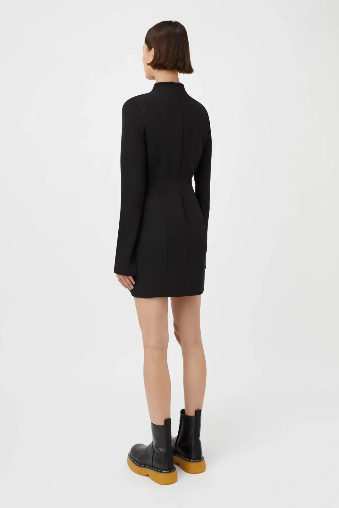 Camilla & Marc Portico Mini Dress Black Size 8 for rent on The Volte - main image