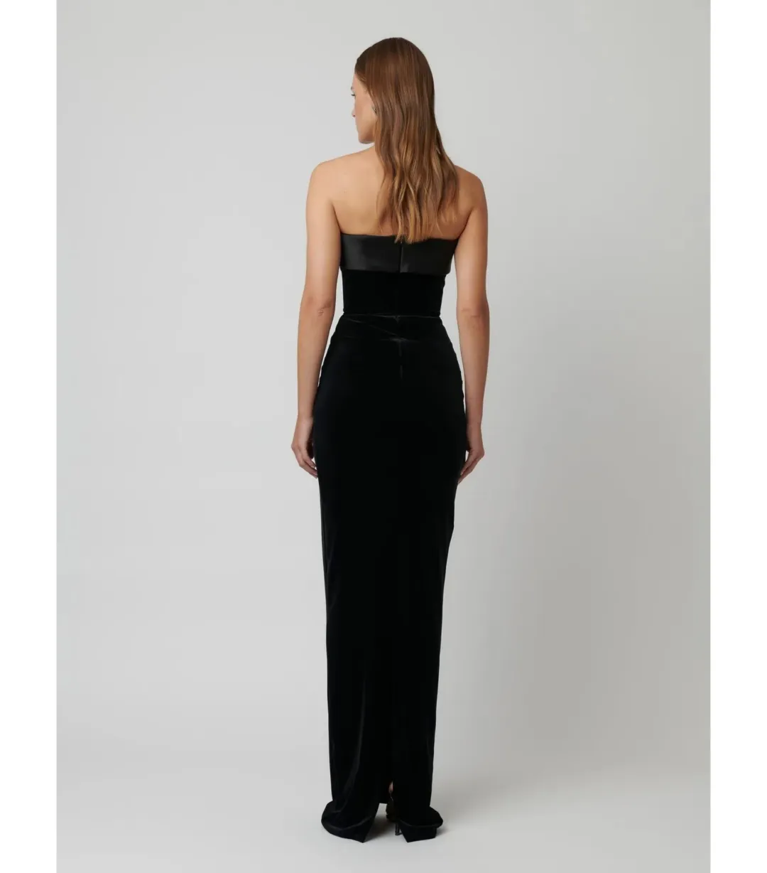 Effie Kats Monroe Gown in Black Velvet Size XS / AU 6 for rent on The Volte - main image