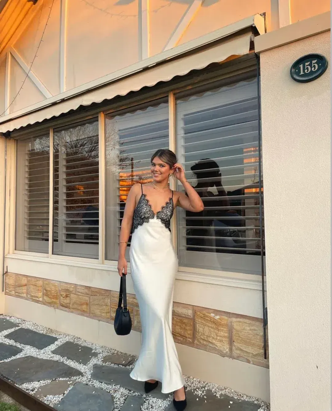 Bec & Bridge Emery Lace Maxi Dress Ivory/Black Size AU 6 for rent on The Volte - main image