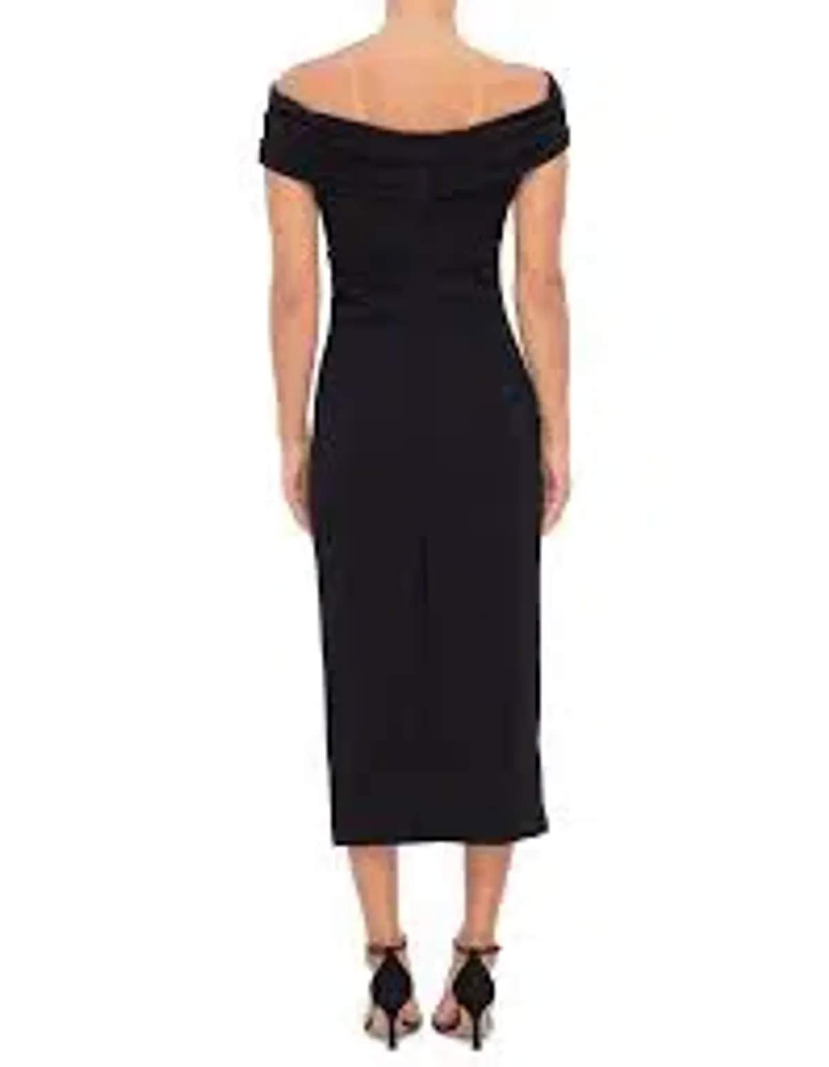 MISHA Brielle Off-Shoulder Midi Dress Black Size 12 - Image 3