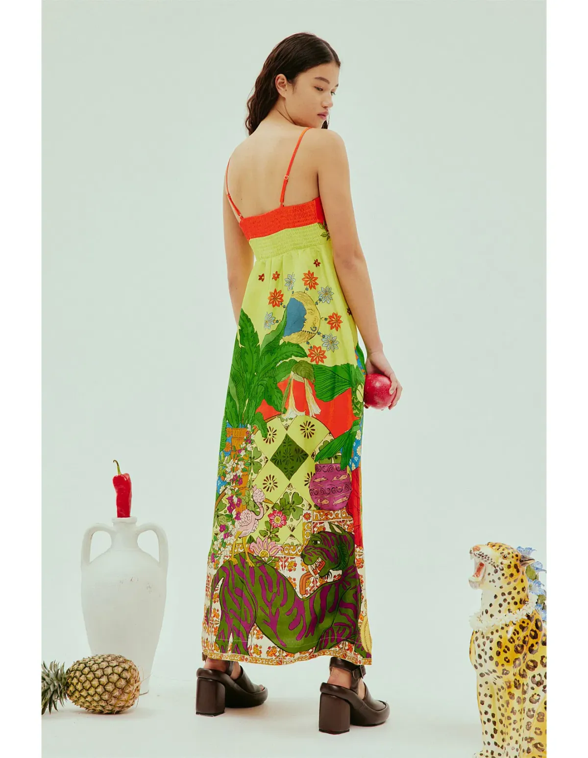 Alamais Tiger Day Dress Multi Size AU 6 - Image 6