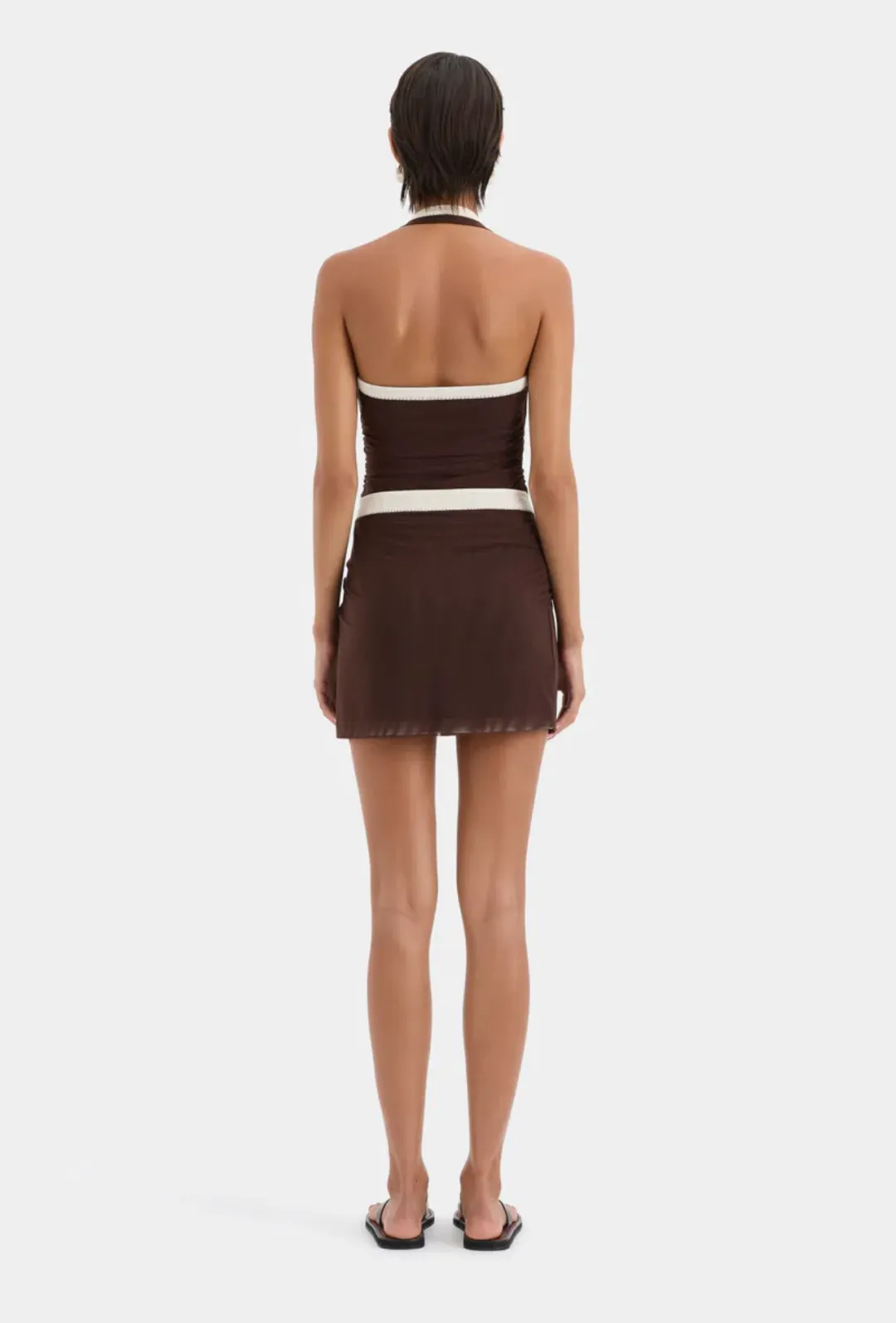 Sir the label Jacques mini dress chocolate size 2/10 for rent on The Volte - main image