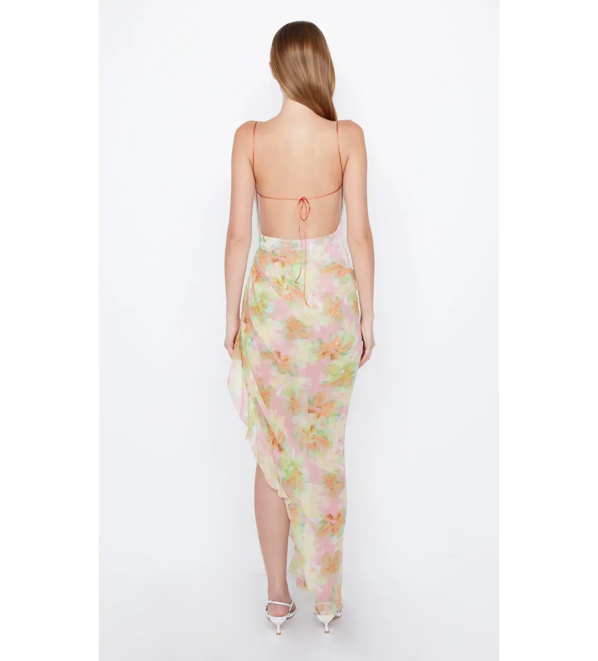 Bec & Bridge Zephy Asym Dress Pink Blossom Size 10 - Image 3