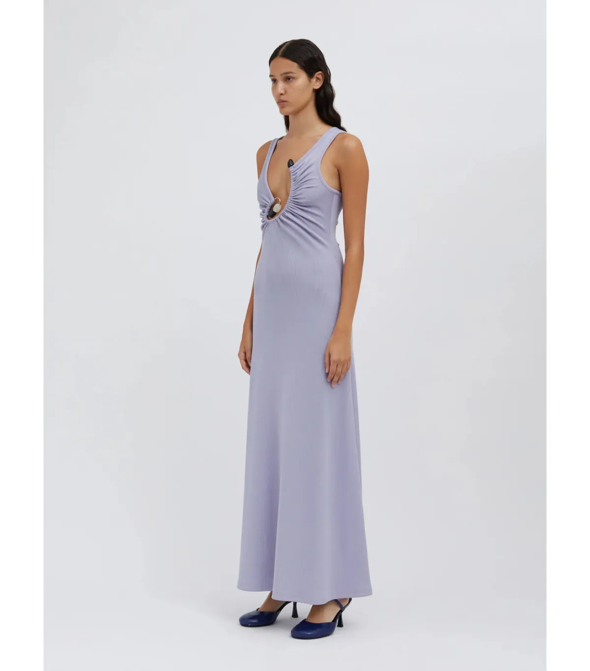 Christopher Esber Spiral Crystal Tank Dress in Lavender Size AU 8 - Image 3