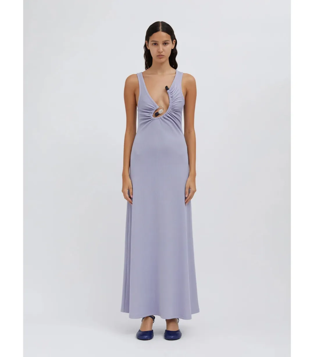 Christopher Esber Spiral Crystal Tank Dress in Lavender Size AU 8 for rent on The Volte - main image