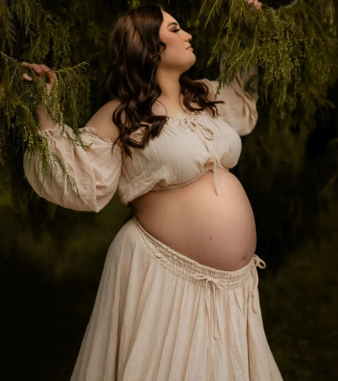 We Are Reclamation There Is Nothing Quite Like You Two Piece Gown Beige One Size for rent on The Volte - main image