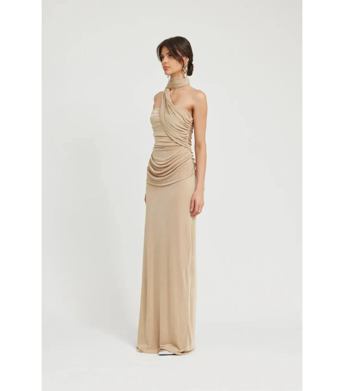 Tojha Lesha Maxi Dress in Champagne Size AU 8  - Image 2