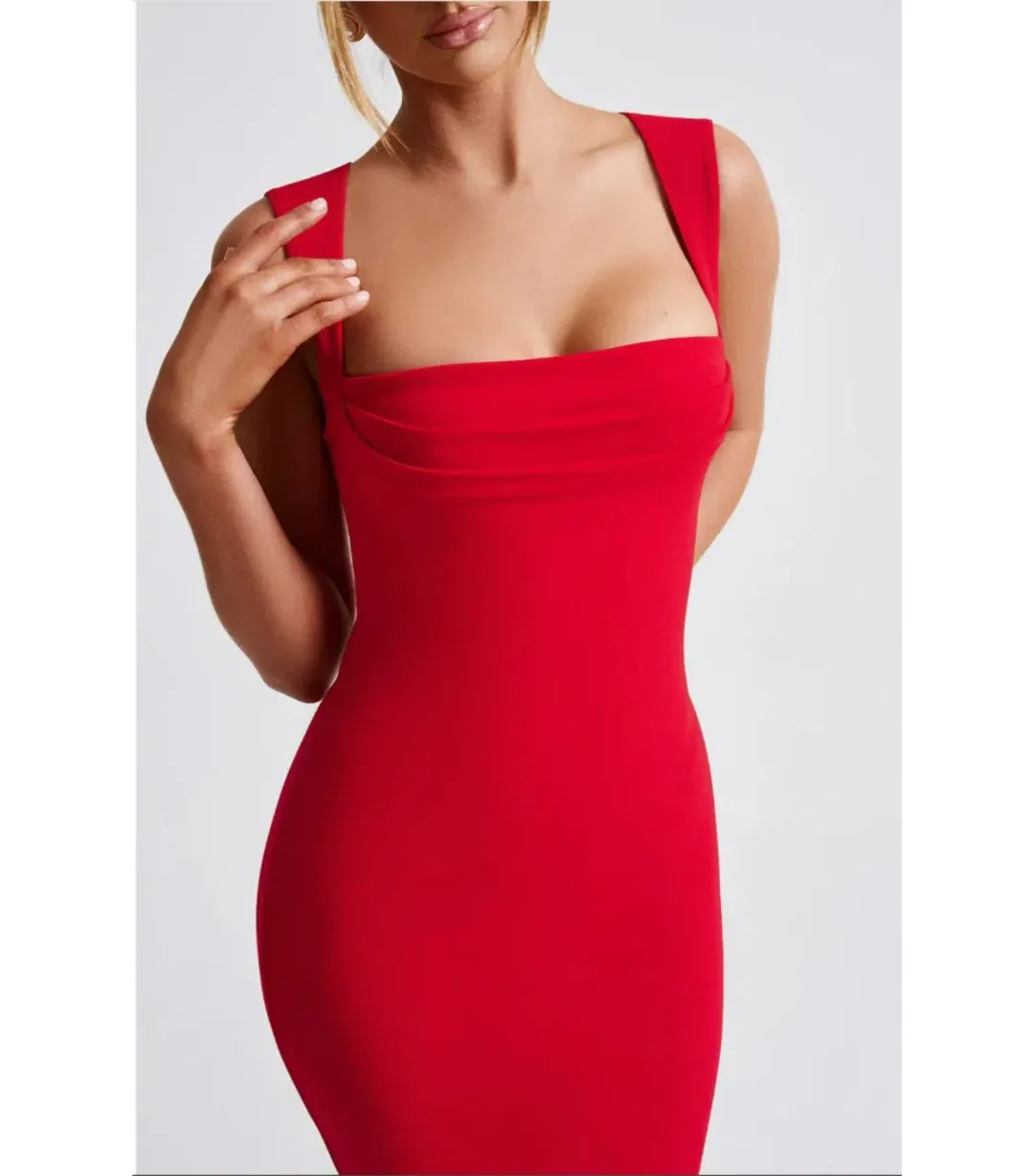 Bamba Helena Maxi Dress Red Size XS / AU 6 for rent on The Volte - main image