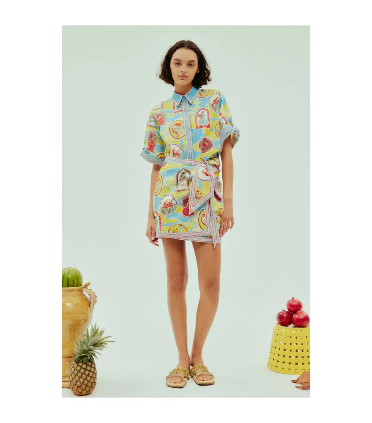 Alemais Emilio Shirt Multi Size AU 12 - Image 1