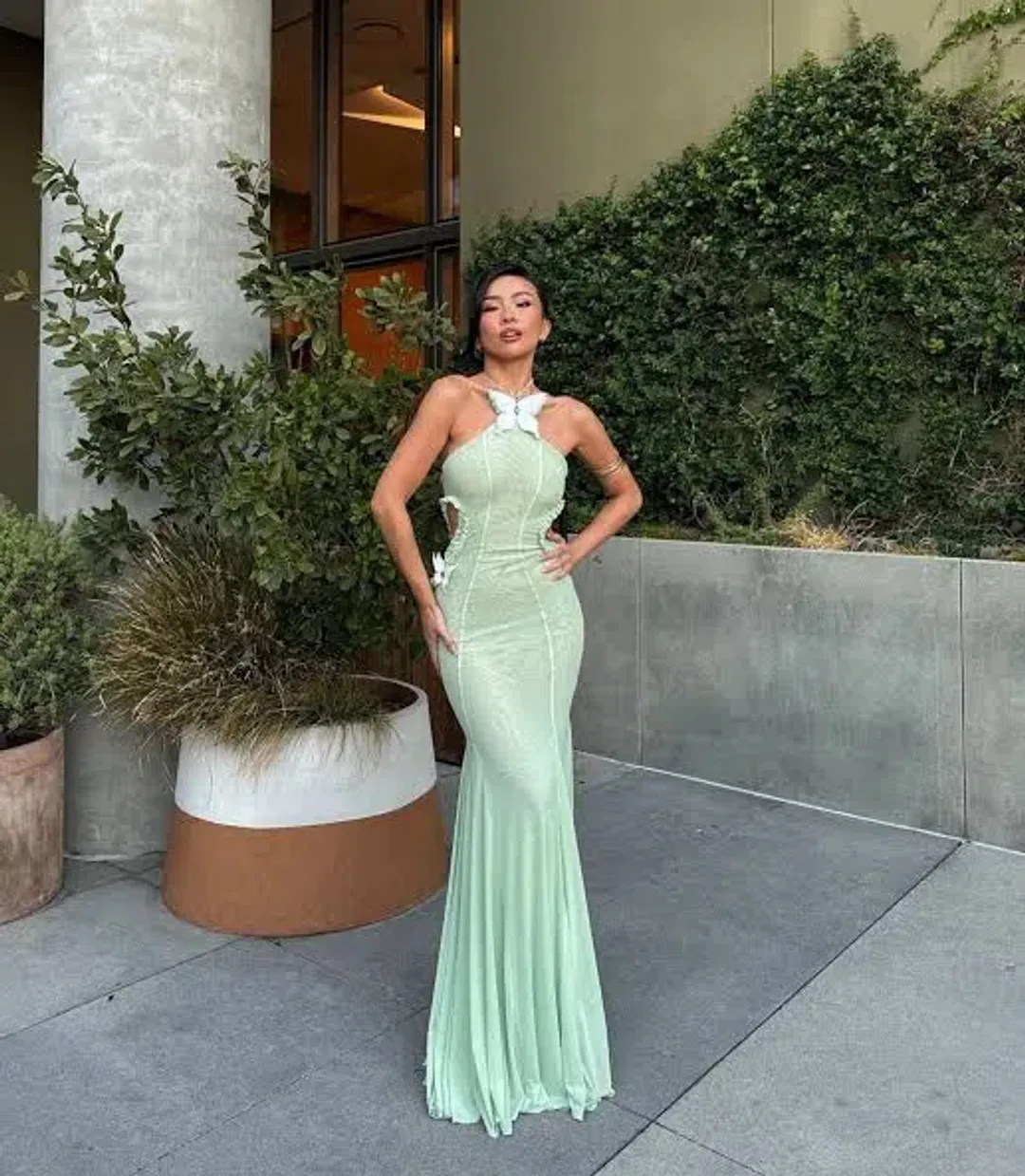 Huelleyrose Darya Dress Green Size S / AU 8 for rent on The Volte - main image