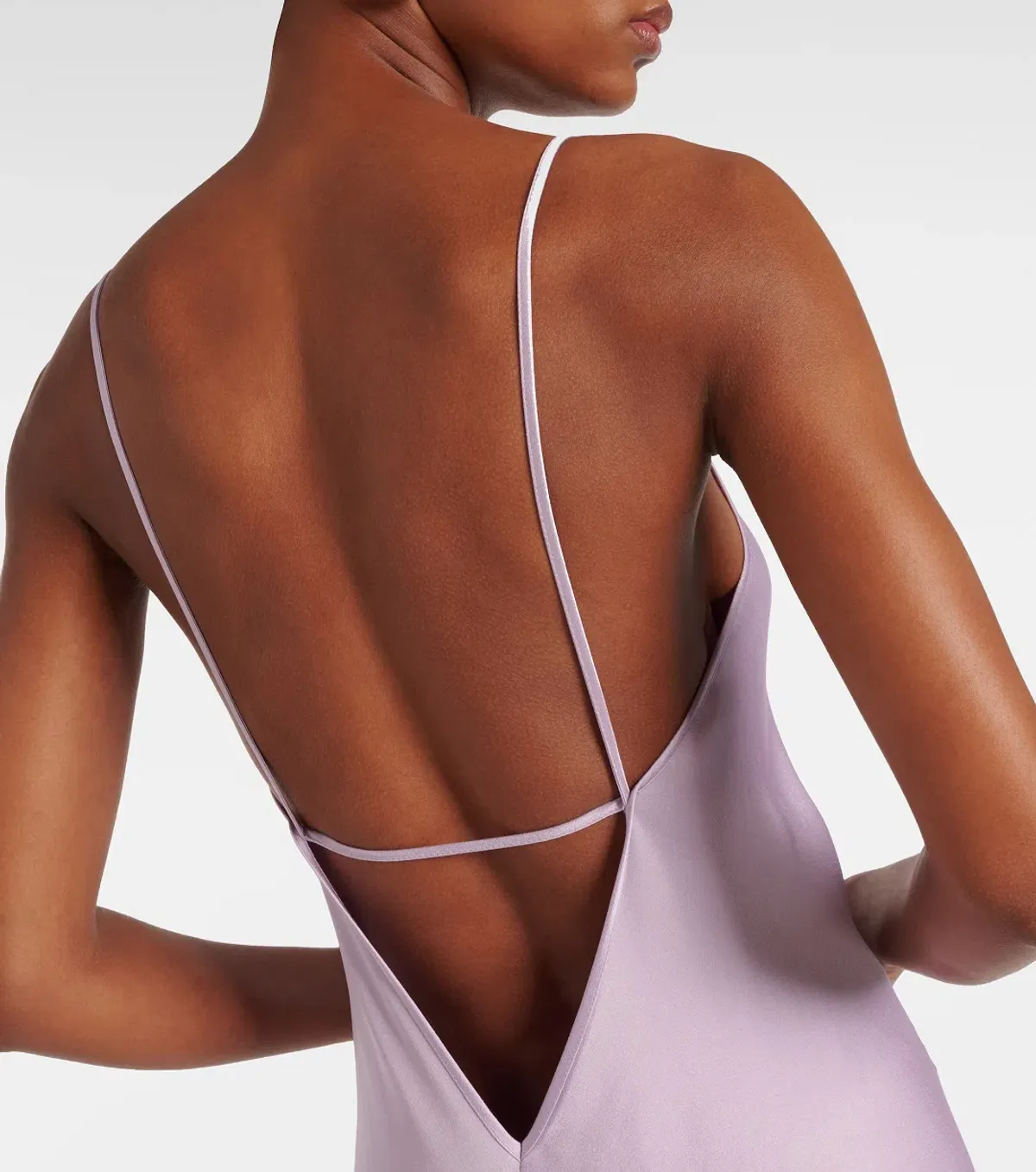 Victoria Beckham Satin Gown Petunia Size 10 - Image 5