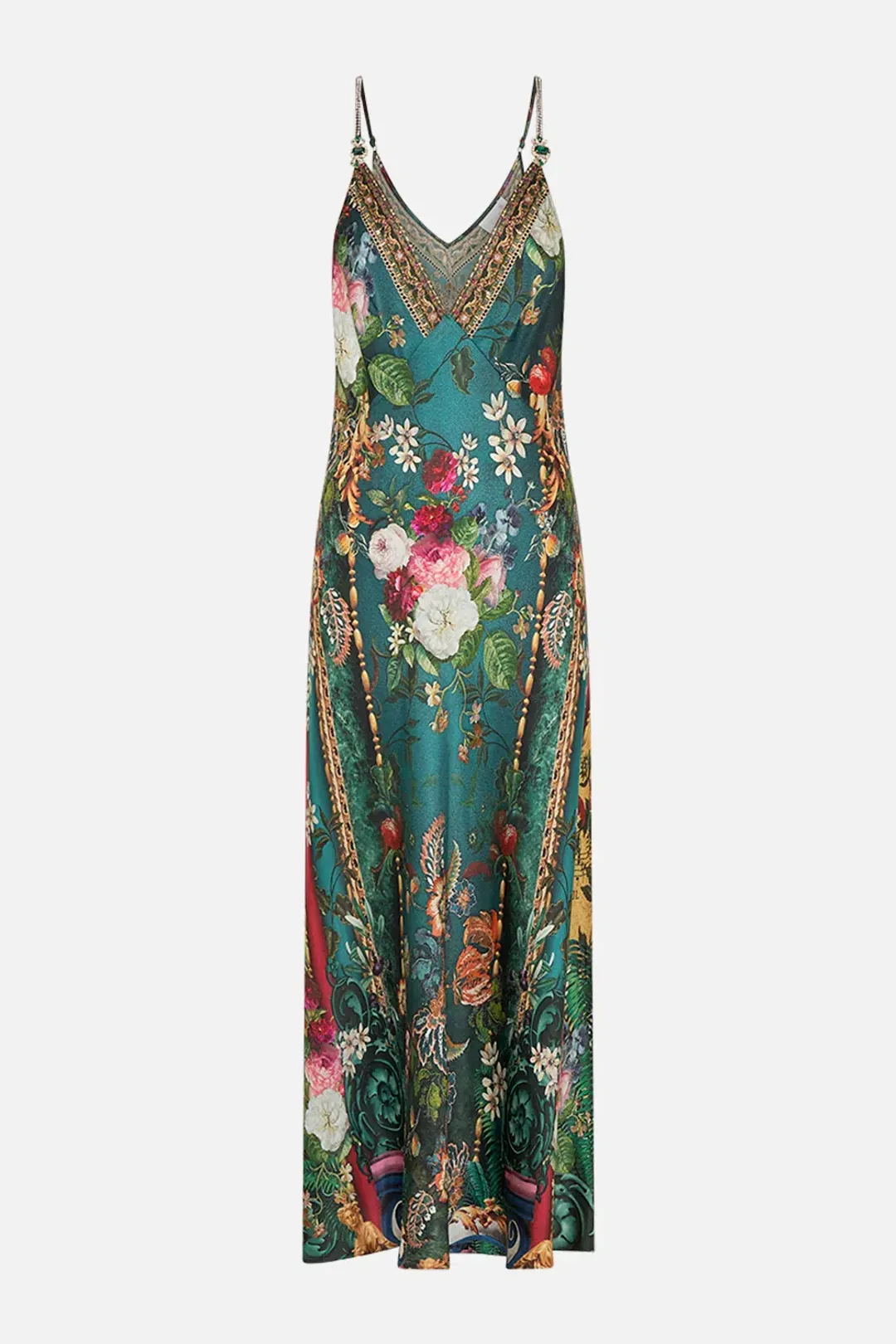 Camilla Verdis World V Neck Bias Slip Floral Size L / AU 14 for rent on The Volte - main image
