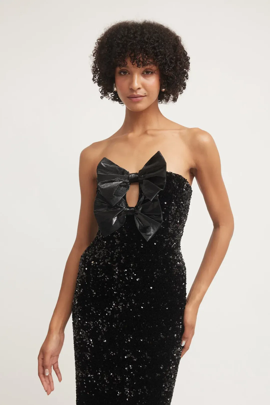 TOJHA Harlynne Dress Black Sequin Size M / AU 10 for rent on The Volte - main image