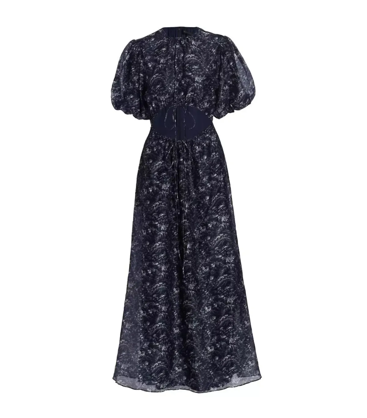 Sir the Label Caprice Puff Sleeve Midi Dress in Navy Size 1 / AU 8 - Image 4