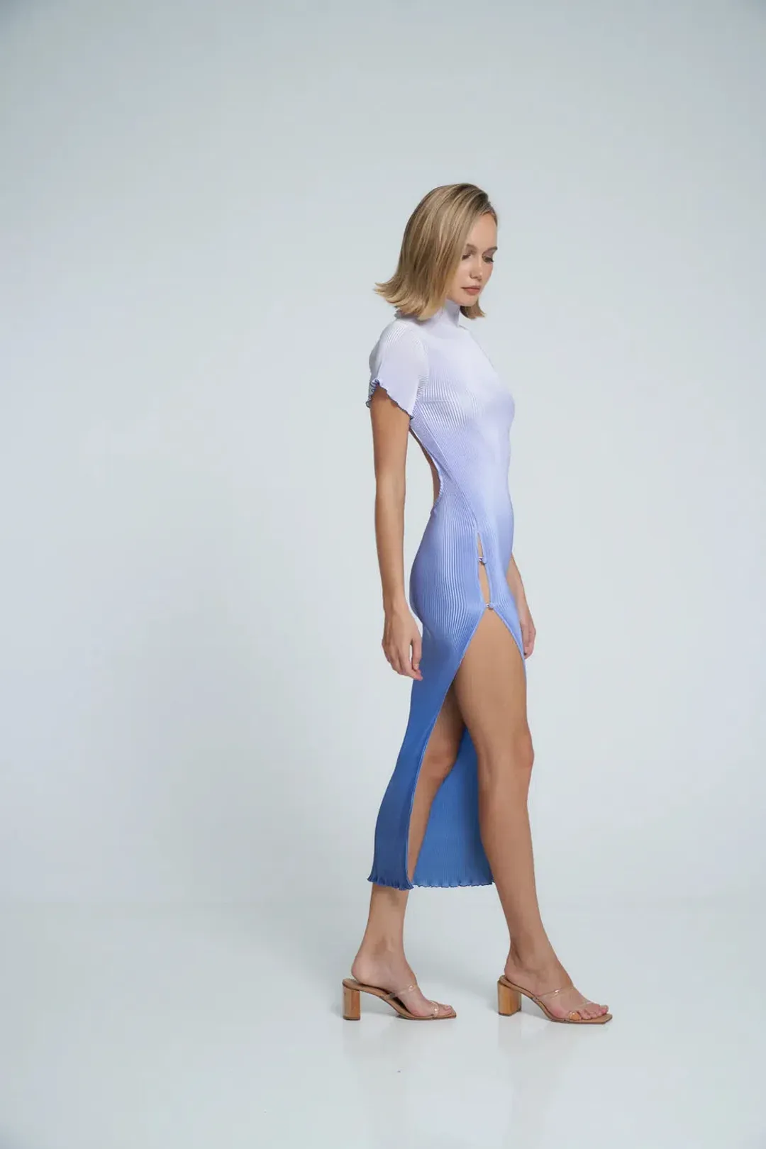 L’Idee London Cocktail Dress in Ocean Ombre Size AU 6 for rent on The Volte - main image