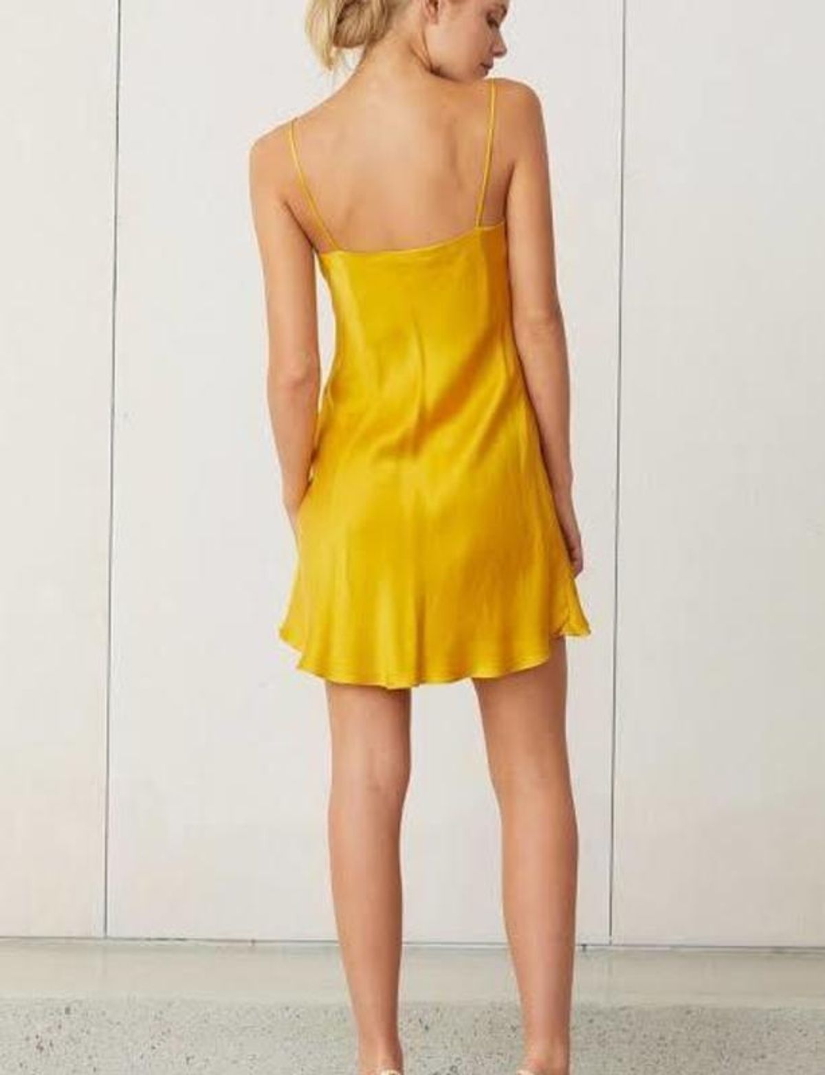 Bec & Bridge Classic Silk Mini Dress Marigold Size 10 - Image 3