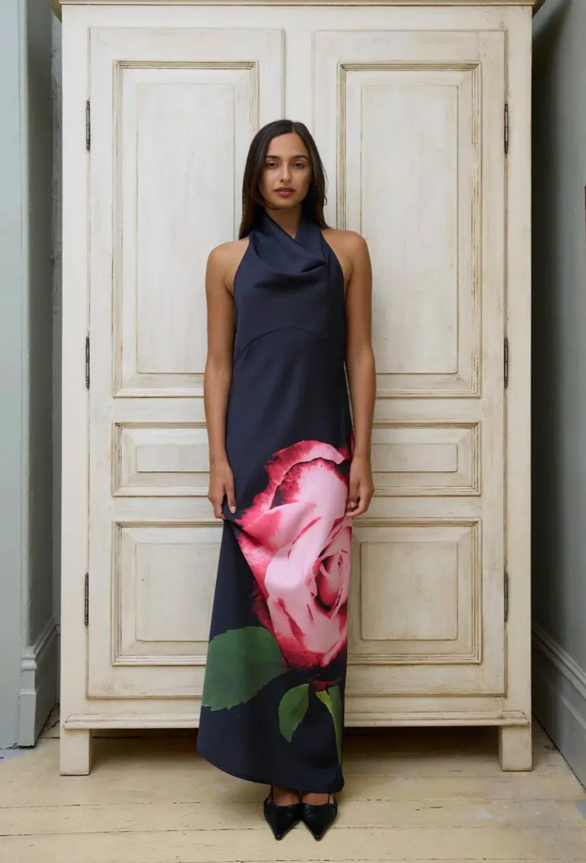 Harper Lu cowl slip halter dress size s-m - Image 1