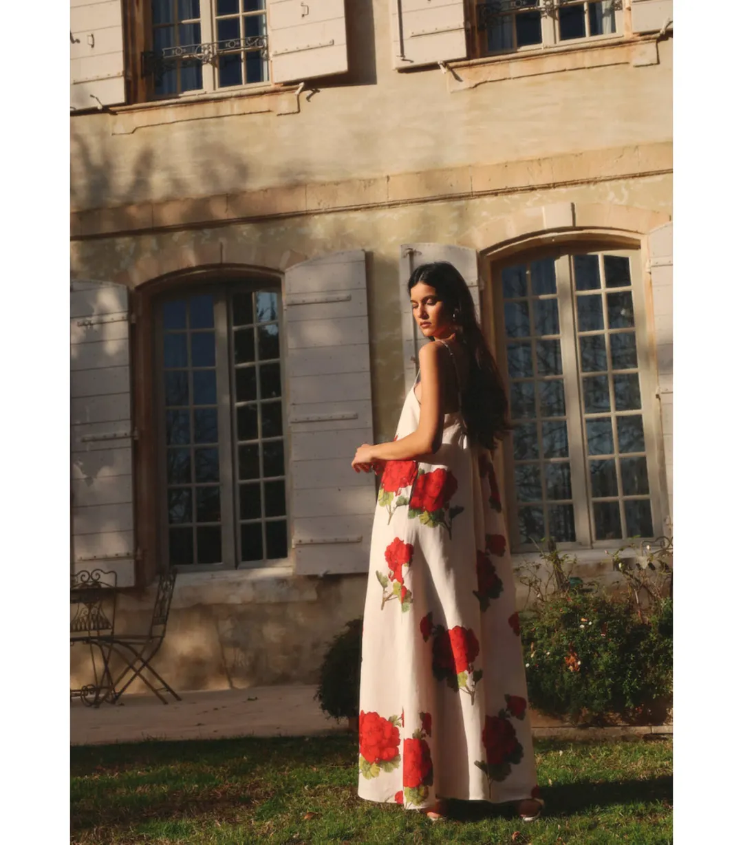 Morton Mac Camilla Dress in Crimson Ivy Size AU 10  for rent on The Volte - main image