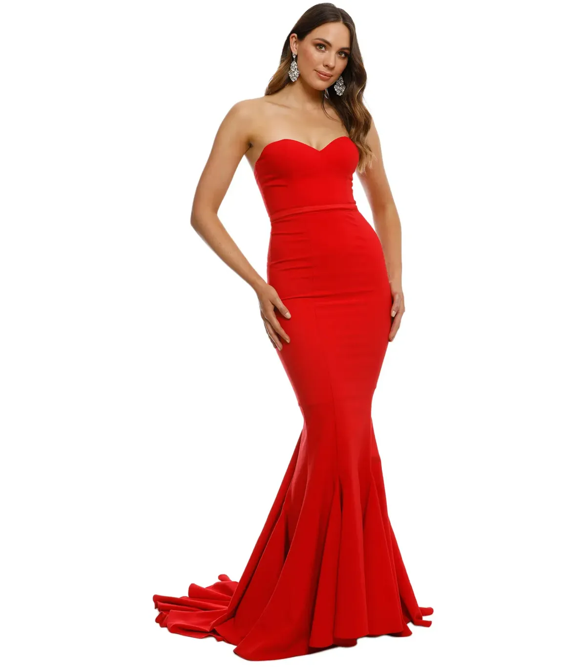 Elle Zeitoune Adrianna Gown Red Size AU 6 - Image 1