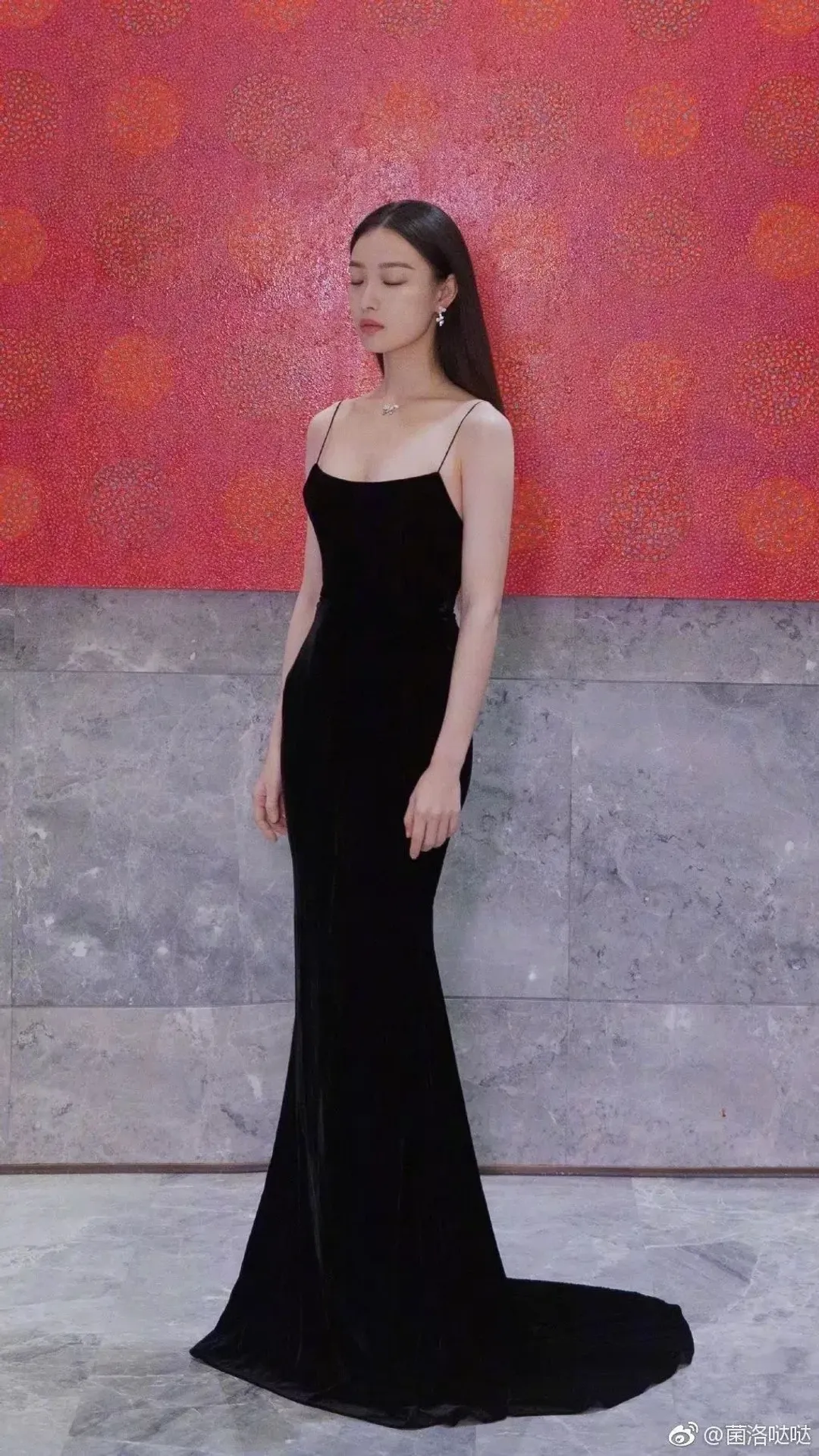 Alex Perry Kim Velvet Slip Dress Black Size AU 6 for rent on The Volte - main image