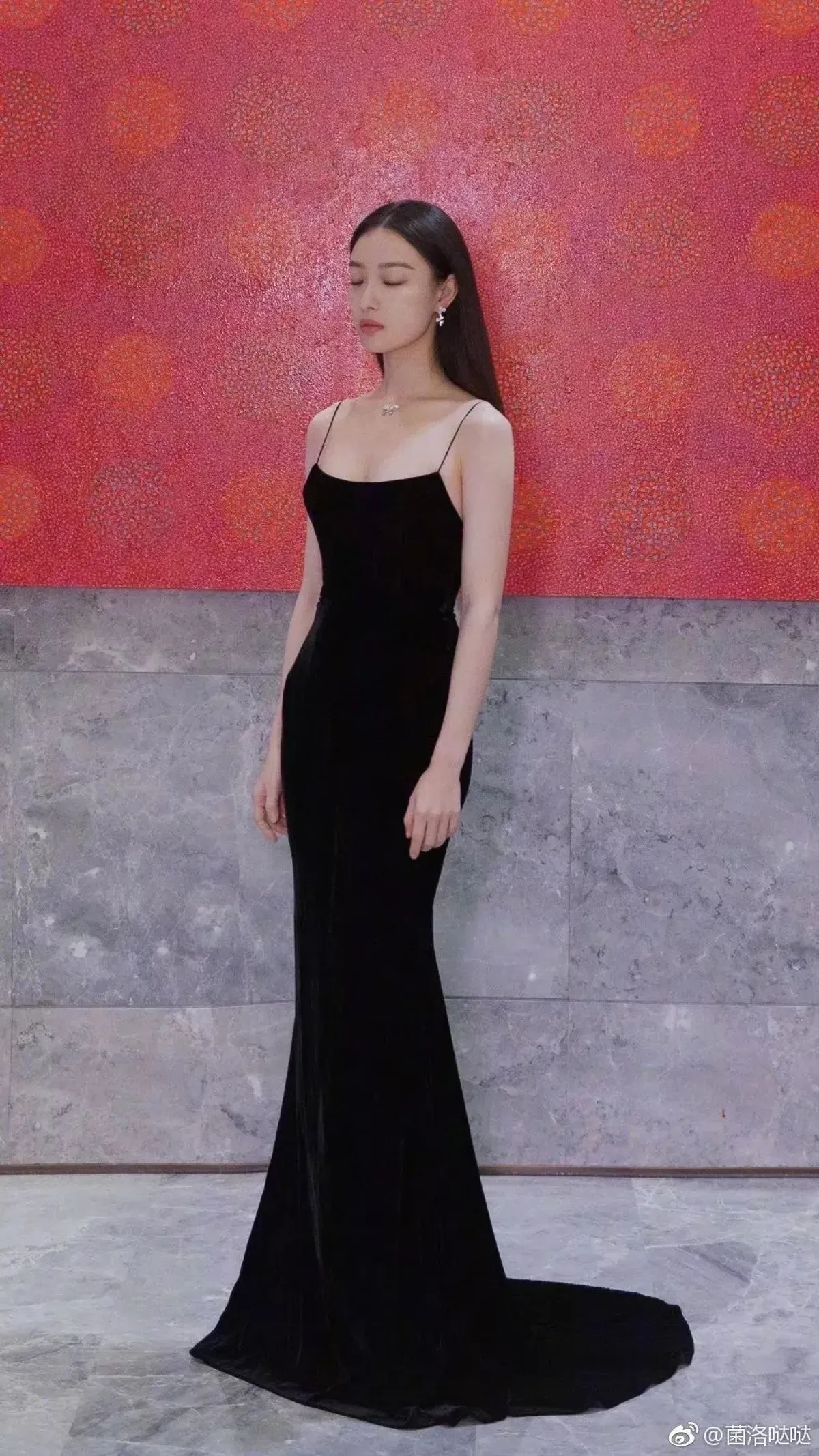 Alex Perry Kim Velvet Slip Dress Black Size AU 6  - Image 1