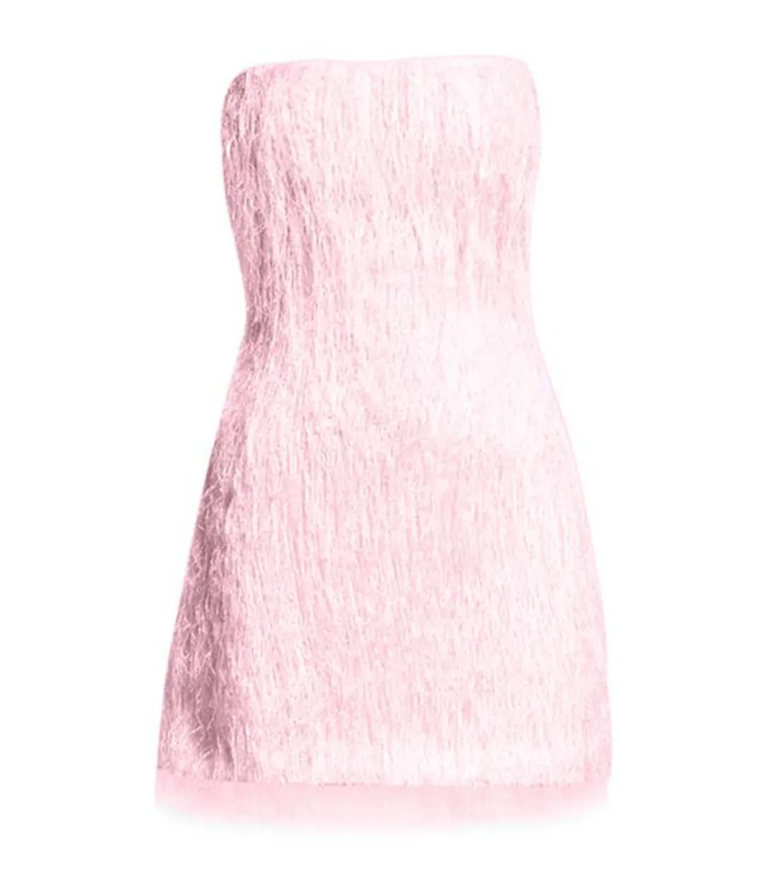 Rachel Gilbert Rollo Mini Dress Pink Size AU 10 for rent on The Volte - main image