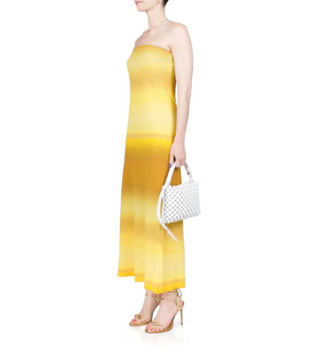 Bec & Bridge Amara Strapless Maxi Dress in Golden Ombre Size AU 12 for rent on The Volte - main image