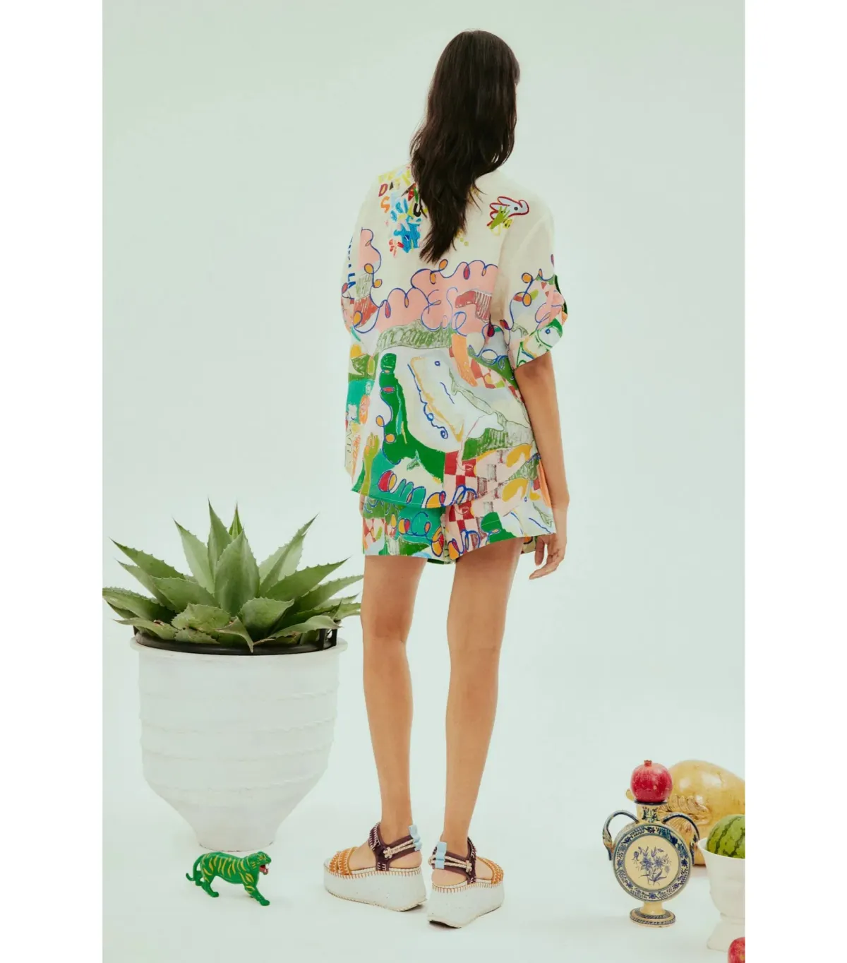 Alemais Nadia Shirt and Short Set Print Size AU 6 - Image 4