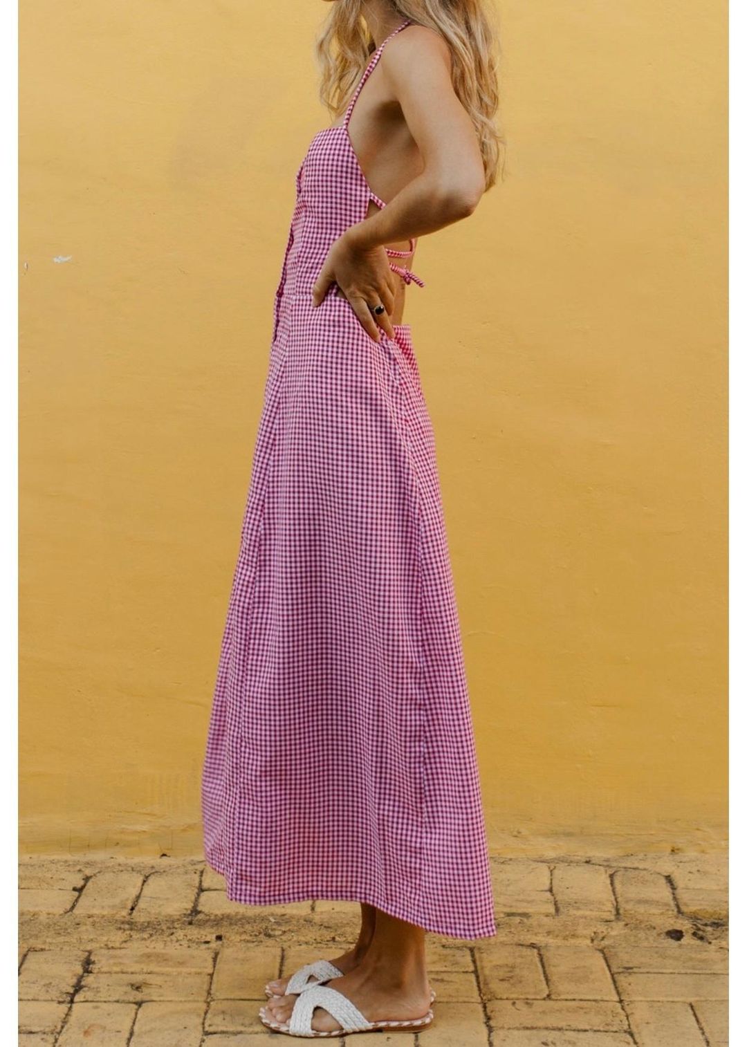 Posse the Label Marlowe Dress Red Gingham XS / AU 6 for rent on The Volte - main image