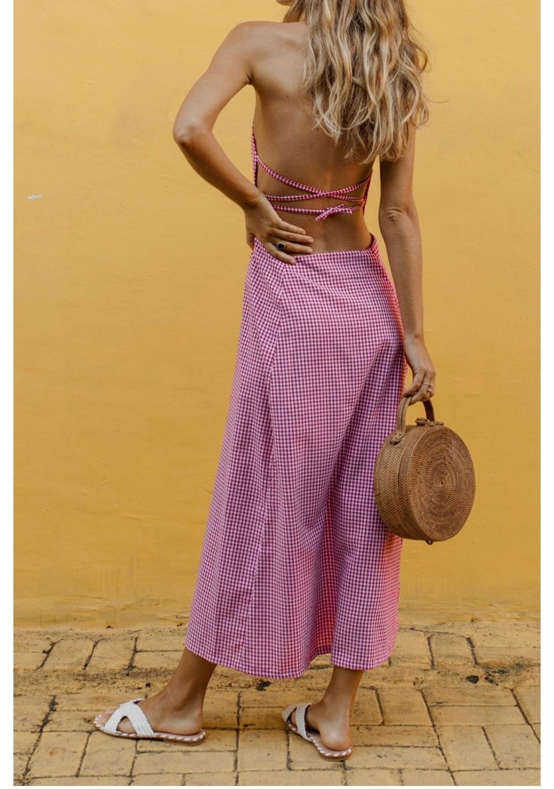 Posse the Label Marlowe Dress Red Gingham XS / AU 6 for rent on The Volte - main image