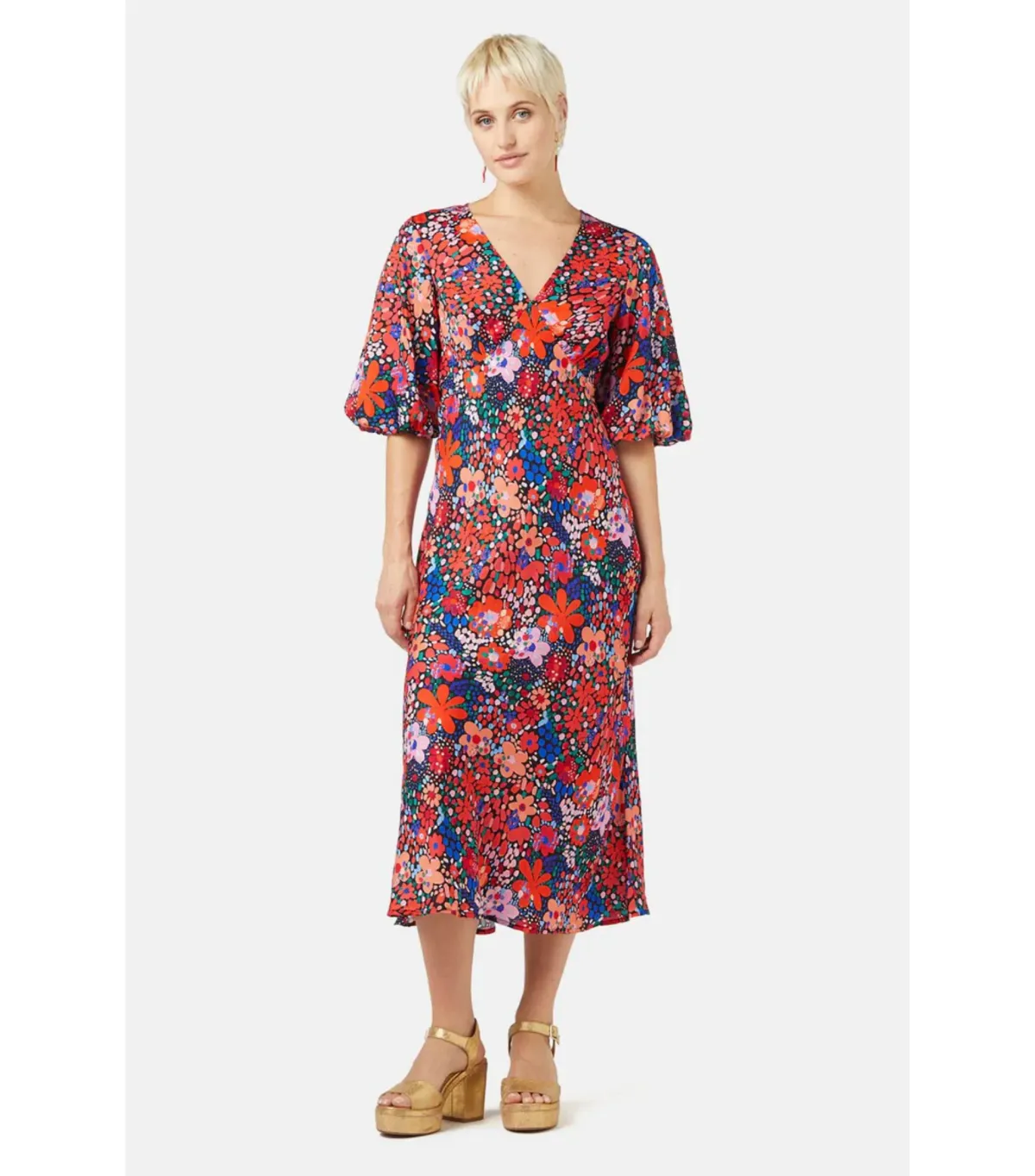 Gorman Petal Dance Party Dress Print Size AU 12 - Image 1