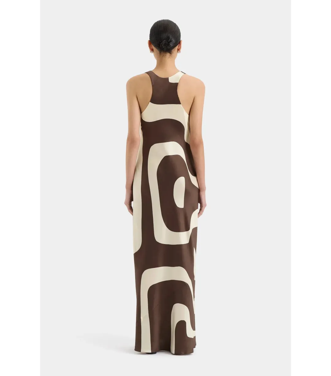 Sir the Label Freddie Scoop Neck Maxi Dress Poster Print Size 1 / AU 8 for rent on The Volte - main image