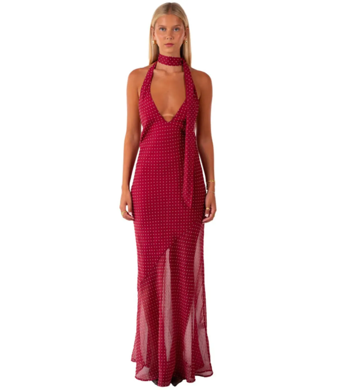I am Delilah Jasmine Maxi Dress Wine XS / AU 6 - Image 2