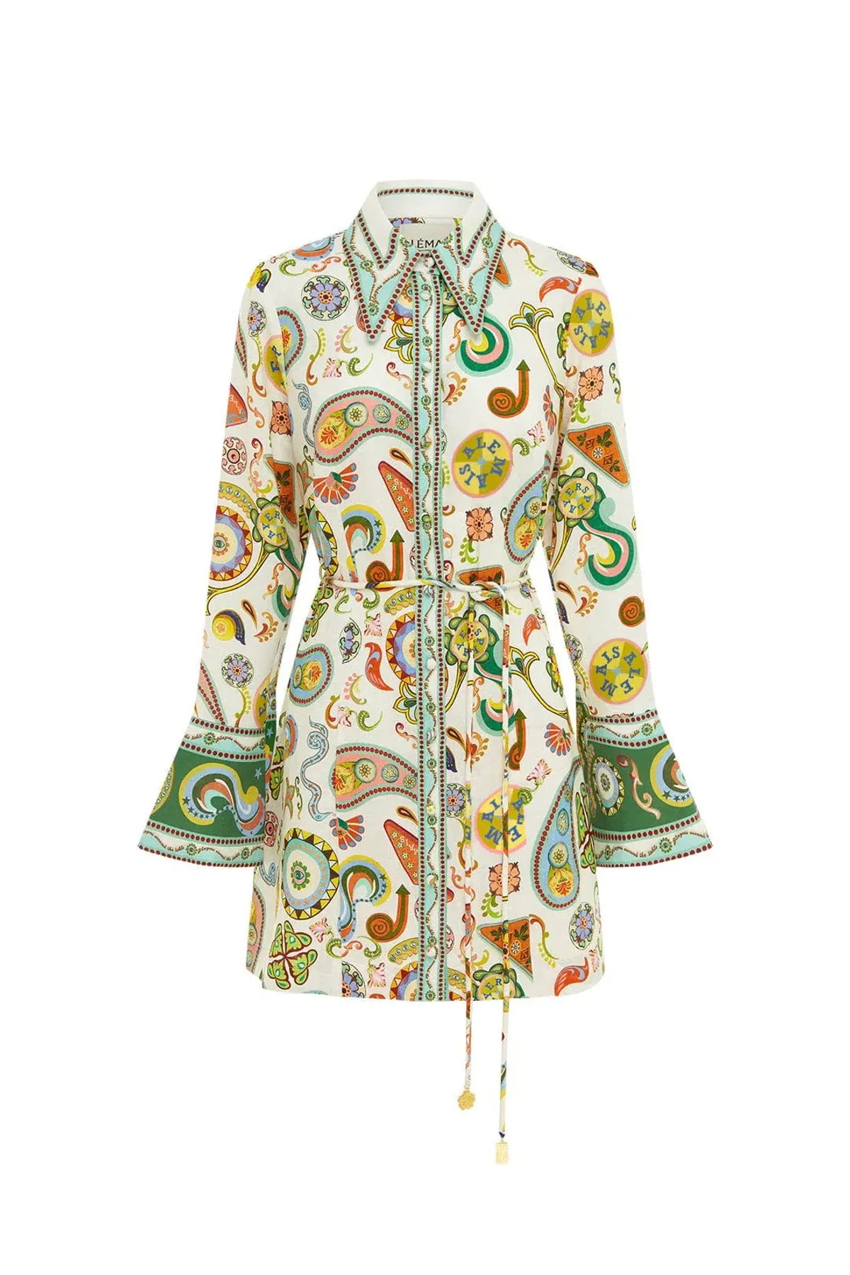 Alemais Arcade Mini Dress Multi Size 16 - Image 3