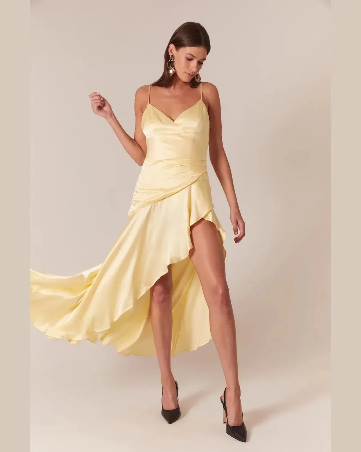 Bardot Sorella Midi Dress in Canary Yellow Size S / AU 8 - Image 1