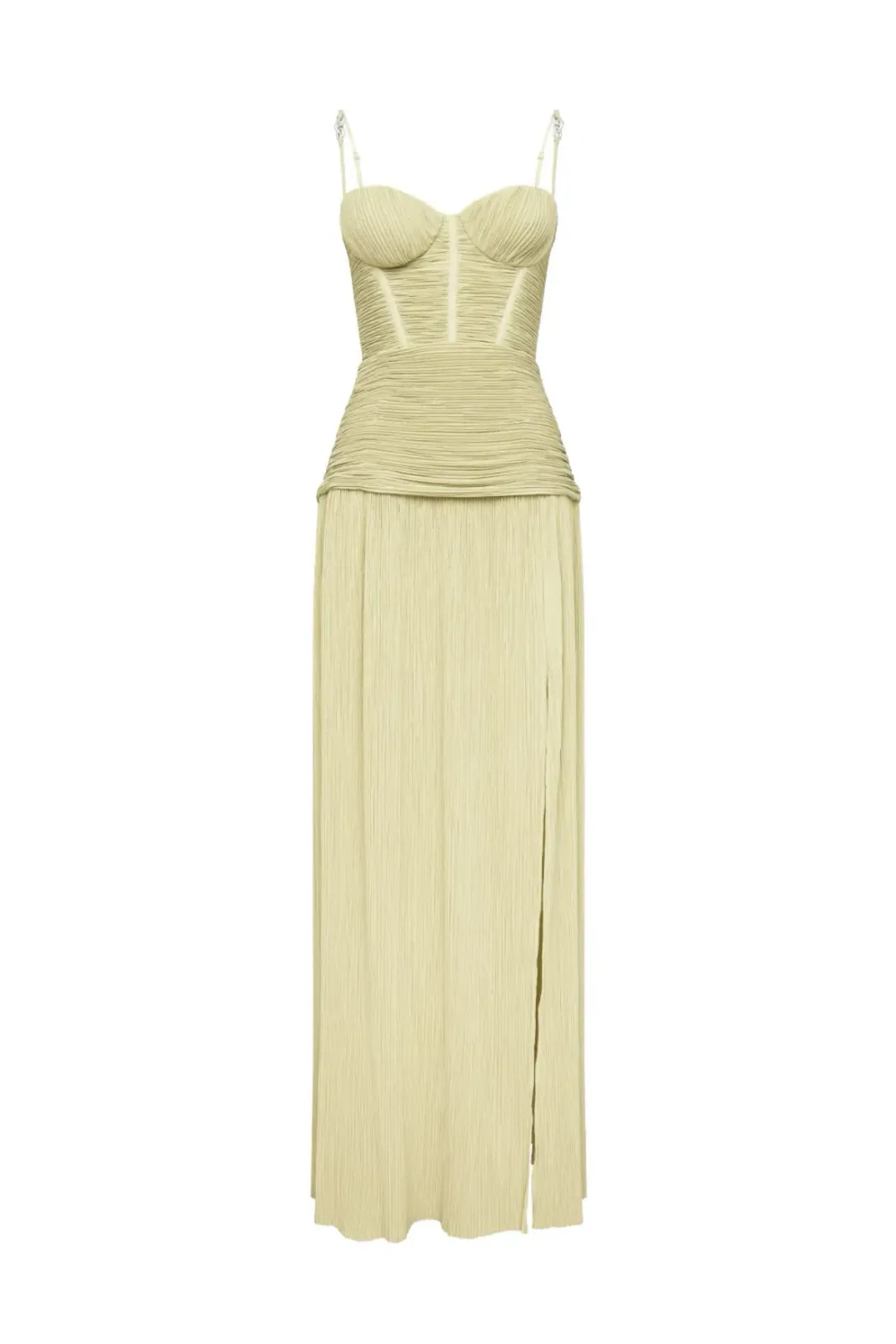 Manning Cartell Double Time Pleat Dress Pistachio Size 8 for rent on The Volte - main image